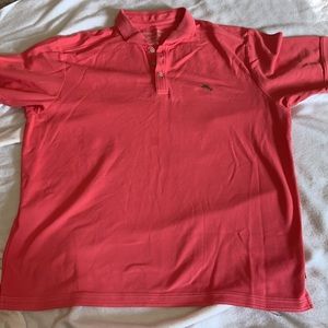 Tommy Bahama polo shirt, salmon, size extra large